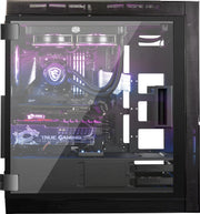 Boîtier PC gaming MSI MPG SEKIRA 500X BLACK verre noir LED violet bleu MSI Cooler Master
