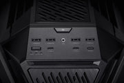 Arrière du boîtier ASUS ROG Hyperion GR701 NOIR mat noir avec ports USB 3.0 et Type-C