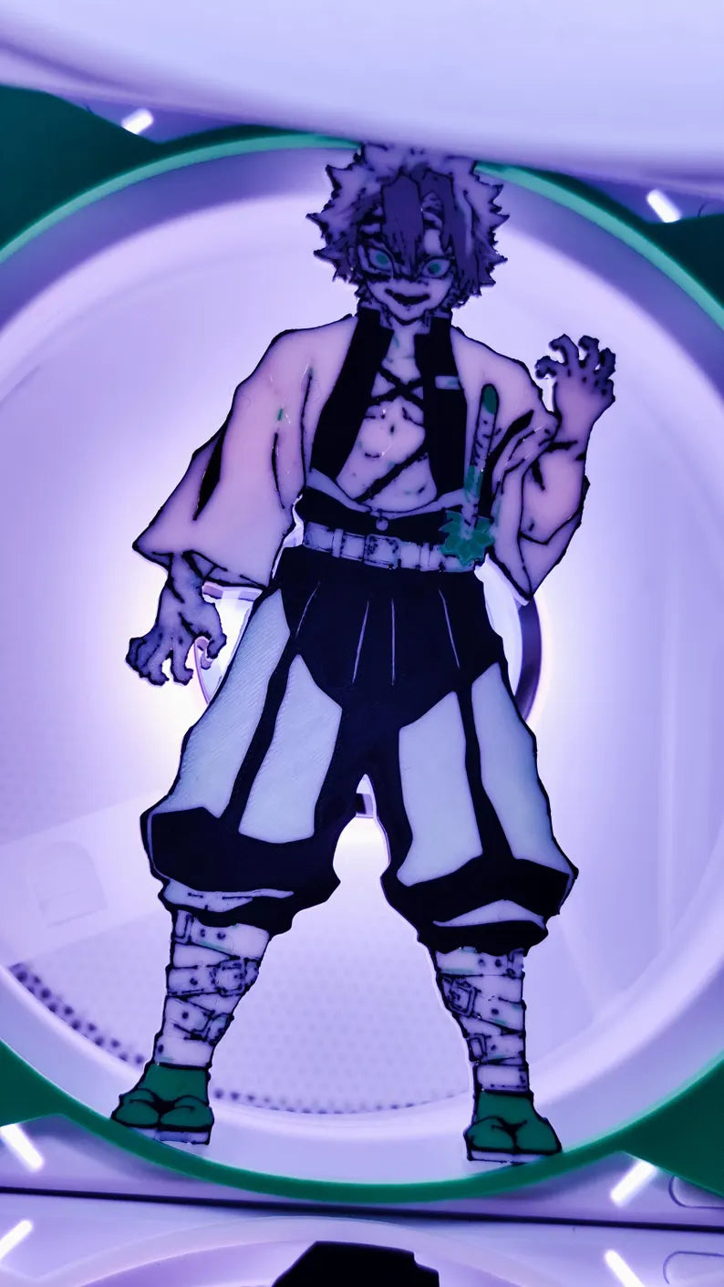 Grille Ventilateur 120mm/140mm Demon Slayer - Giyu Tomioka image 0