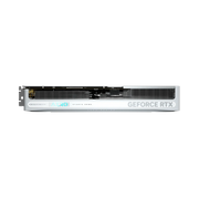 Carte graphique Gigabyte GeForce RTX 5080 AERO OC argentée aux ailettes visibles