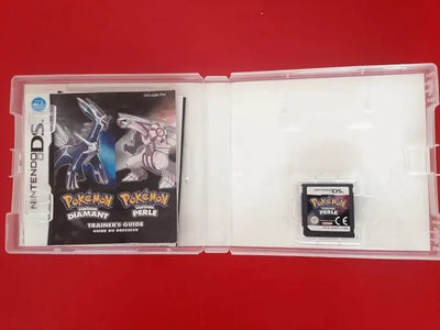 Carte Pokémon Version Perle Nintendo DS avec guide en boîtier plastique