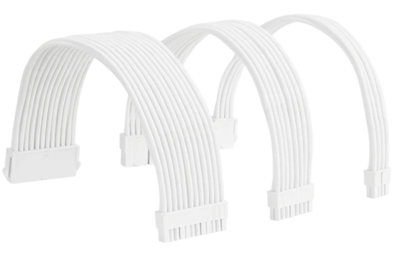 Cables Rallonges Blanc / pour Alimentation/PSU - ATX/EPS/PCI-E image 0