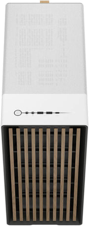 Purificateur d’air blanc et noir Fractal Design North Chalk White avec lattes en bois