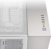 Panneau latéral mesh blanc Corsair 6500X Blanc Silver avec ports USB et bouton power