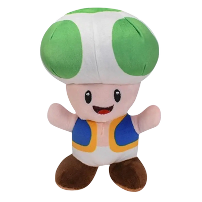 Peluche Toad Vert - Super Mario Bros - 16 cm