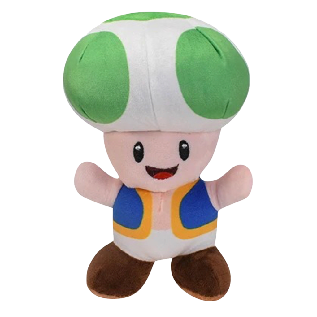 Peluche Toad Vert - Super Mario Bros - 16 cm image 0