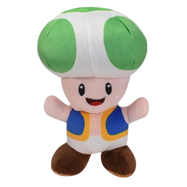 Mario Peluche Toad Vert - Super Mario Bros - 16 cm