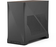 Fractal Design Era 2 Charcoal Gray : boîtier PC noir mat avec panneau bois et grille ventilée