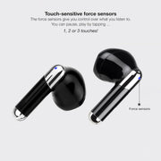 Écouteurs sans fil Bluetooth TooQ Onyx - Noir — visuel 4