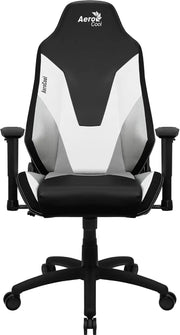 Fauteuil gamer AeroCool Admiral noir/blanc, design ergonomique à maille respirante