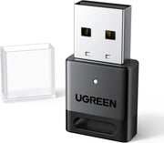 Clé Bluetooth Ugreen noire avec connecteur argenté et capuchon protecteur clair