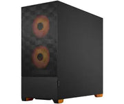 Fractal Design Pop Air RGB Orange Core TG Clear Tint, boîtier noir avec deux ventilateurs orange éclairés