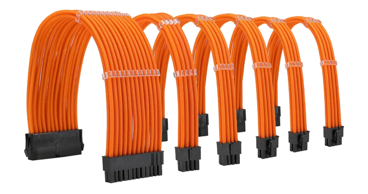 Cables Rallonges Orange / pour Alimentation/PSU - ATX/EPS/PCI-E image 0