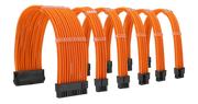 Lot de 6 câbles rallonges orange pour alimentation PSU ATX/EPS/PCI-E