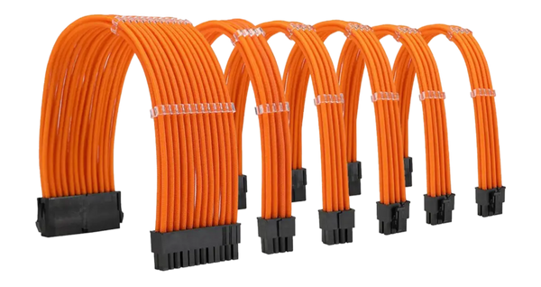 Cables PSU Kit de Rallonges cables alimentation orange PSU - ATX / EPS / PCI-E