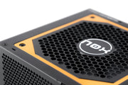 Alimentation NOX Urano VX 650W noire et orange avec grille hexagonale