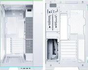 Lian Li O11D EVO RGB Blanc avec panneau latéral translucide et LED vertes