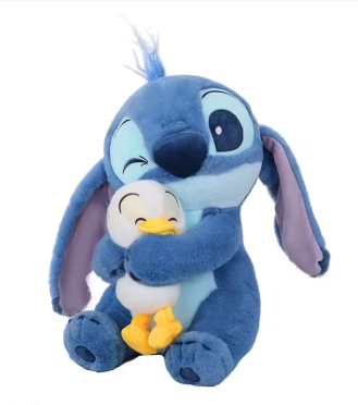 Peluche Stitch Calin x Caneton – Coton Doux – 30 cm image 0