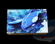 Boîte GBA Pokémon Kyogre édition LCD Kyogre bleu et blanc illustrée