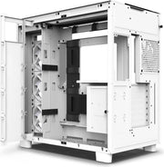 NZXT H9 Elite Blanc : boîtier PC blanc mat minimaliste avec fixations intégrées