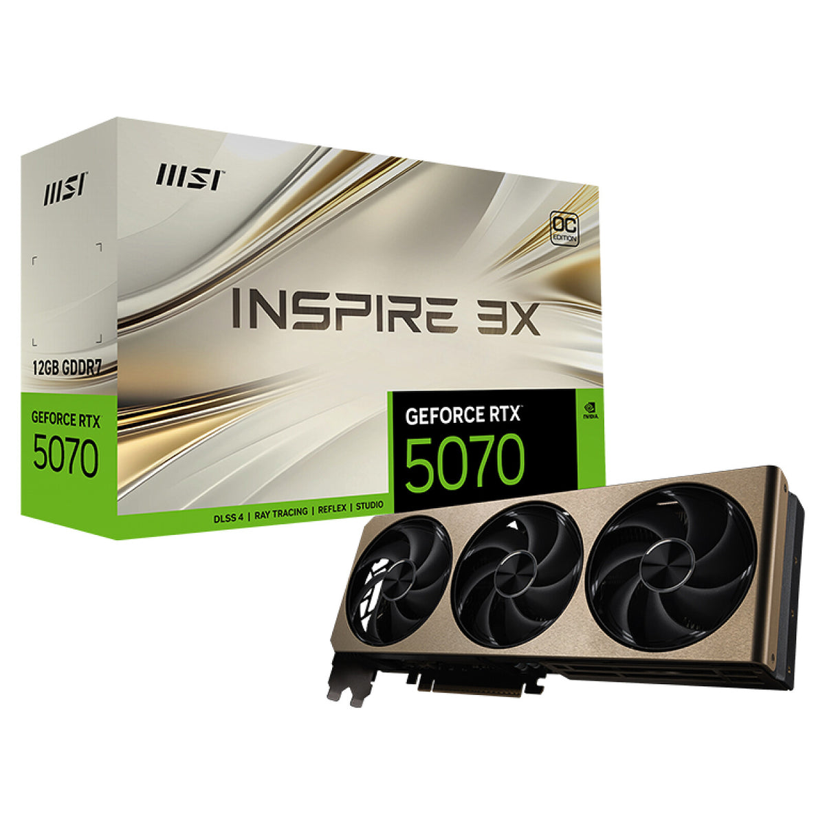 MSI GeForce RTX 5070 Inspire 3X OC 12Go image 0