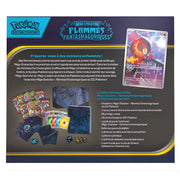 Coffret Dresseur d’Élite Pokémon Flammes Fantasmagoriques ETB bleu brillant flammes