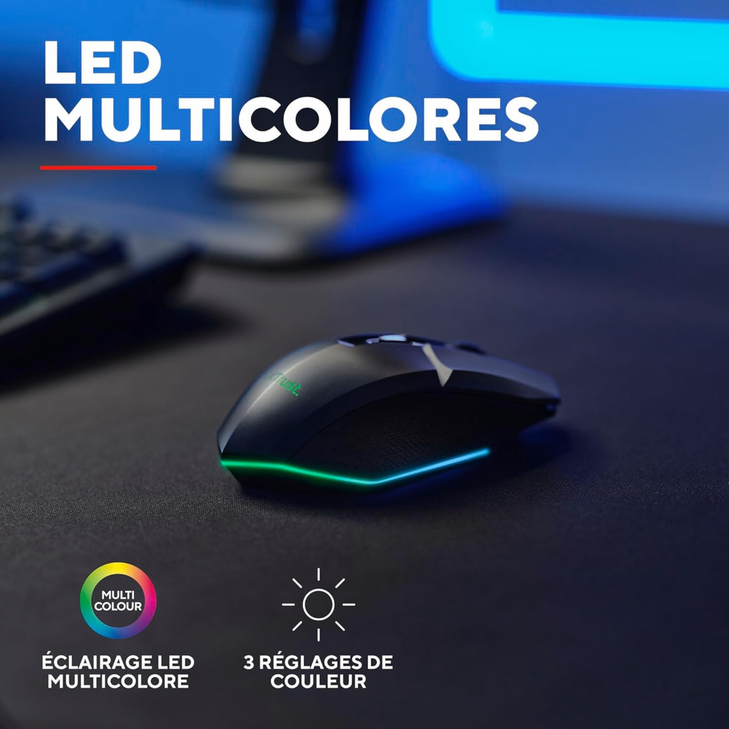 Souris Gamer - GX Trust - GXT 1108 - Noir