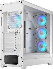 Fractal Design Pop Air blanc TG Clear Tint avec trois ventilateurs bleus lumineux