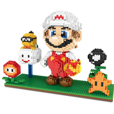 Bricks  Super Mario Bros - Modèle Mario de feu — dans le même univers que Bricks de Construction Pokemon Coiffeton