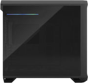 Fractal Design Torrent Black TG Dark Tint, boîtier PC verre noir minimaliste avec RGB subtil