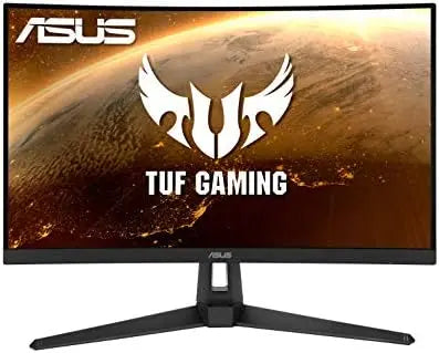 Moniteur ASUS TUF Gaming 28 pouces 4K HDR 144 Hz noir angulaire large écran logo fond terrestre