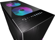 Boîtier MSI MPG SEKIRA 500X BLACK en métal brossé noir avec ventilateurs RGB