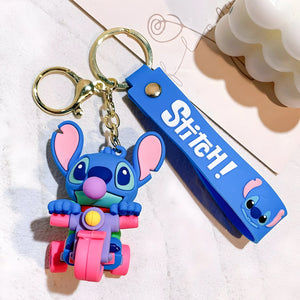 Porte clés Stitch en vélo