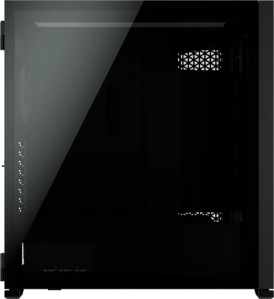 Panneau latéral en verre noir Corsair 4000D Airflow Noir design minimaliste sleek