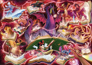 Puzzle Ravensburger Disney Lorcana Rubis : Elsa, Mickey et Stitch surgissant de livres magiques