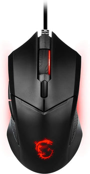 Souris filaire Gamer MSI Clutch GM08 noire avec logo dragon rouge LED