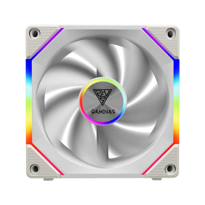 Gamdias Aeolus P2 RGB - 12cm - Blanc