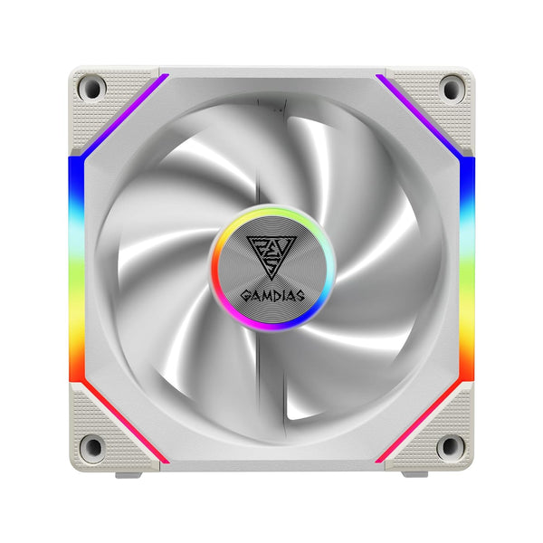 Gamdias Aeolus P2 RGB 12cm Blanc : ventilateur de boîtier