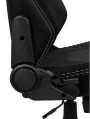 Fauteuil gamer AeroCool Admiral noir avec tissu mesh et coutures blanches