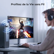 Casque gaming Bluetooth Ugreen Clé noir over-ear design moderne et coussinets rembourrés