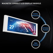 Module LCD connect magnétique à cadre blanc Thermalright Trofeo Vision Noir affichant heure et température