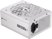 Alimentation Corsair RMx Shift 1200W blanc avec ventilateur mesh et connecteur IEC noir