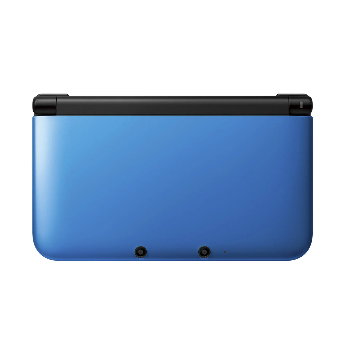 Console de jeu portable Nintendo 3DS XL Bleu avec charnière noire et lentilles caméra