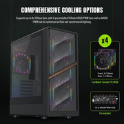 Boîtier Mini Tour Micro ATX Gamemax Aeris 330 GB - Noir — visuel 3