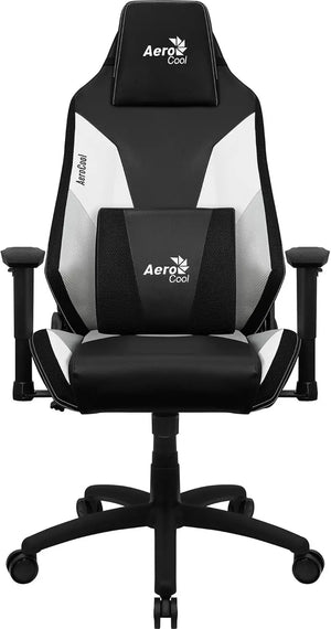 Fauteuil gamer AeroCool Admiral noir/blanc à dossier en mesh respirant