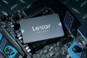Lexar Disque SSD 2.5 pouces 128 Go gris mat avec accents bleus