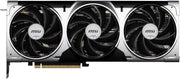 Carte graphique MSI GeForce RTX 5070 Ti VENTUS 3X OC avec 3 ventilateurs noirs et accents argentés