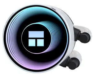 Radiateur Thermalright Frozen Notte 240 WHITE ARGB circulaire avec éclairage RGB bleu-violet