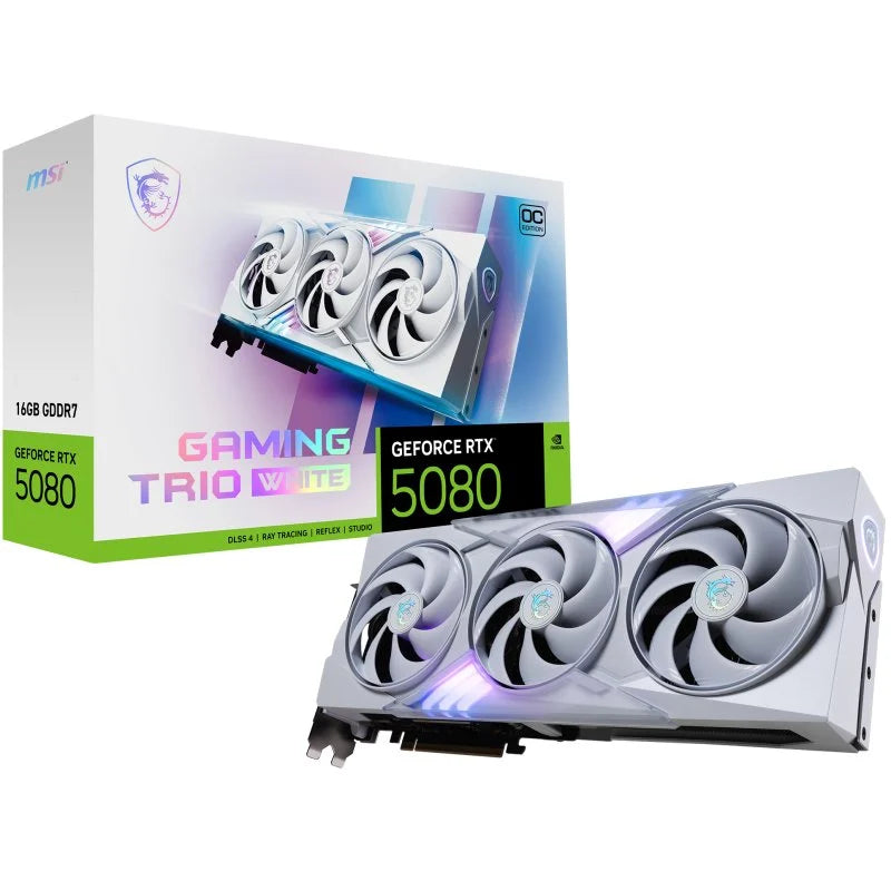 MSI GeForce RTX 5080 16G GAMING TRIO OC WHITE 16Go image 0