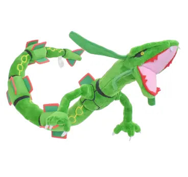 Peluche Pokémon Rayquaza verte 75 cm en coton doux